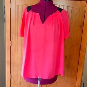 WORTHINGTON SHEER SHORTSLEEVE SUMMER BLOUSE